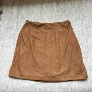 Abercrombie vegan suede skirt
